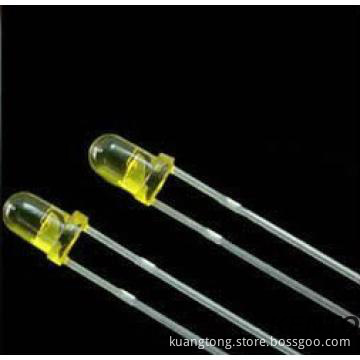 long leg Transparent Yellow Ultrabright 5mm Display Led Emitting Diode